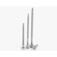 Carbon steel dacromet hex head self drilling screw